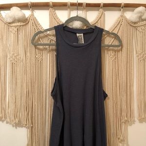 Free people Blue High neck Tank
